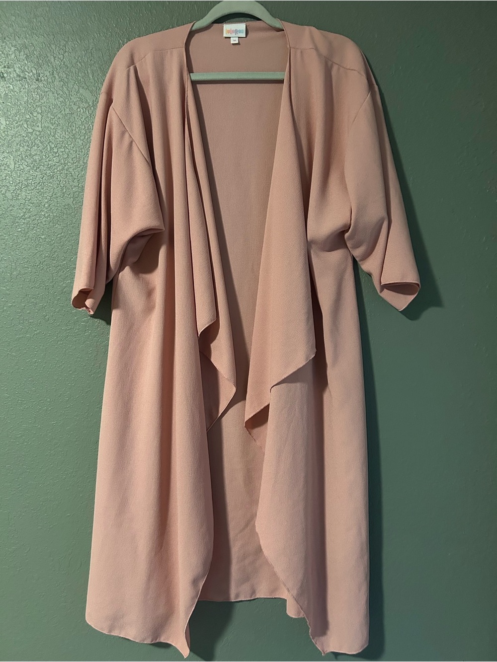 Lularoe pink duster cardigan in size M